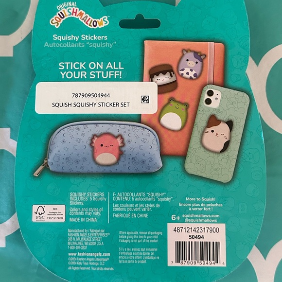 NIB || Squishmallows Squishy Stickers - Picture 2 of 3